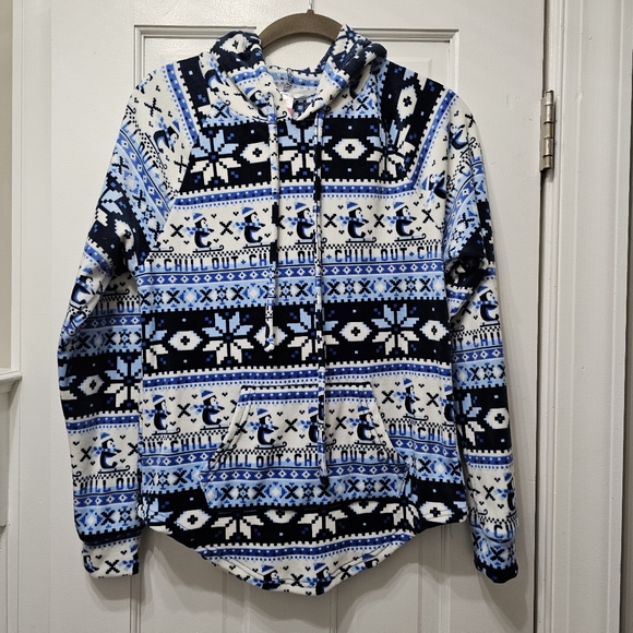 ❄️No Boundaries Womens Fleece Hoodie Hooded Sweatshirt Winter Theme Christmas - Picture 1 of 3